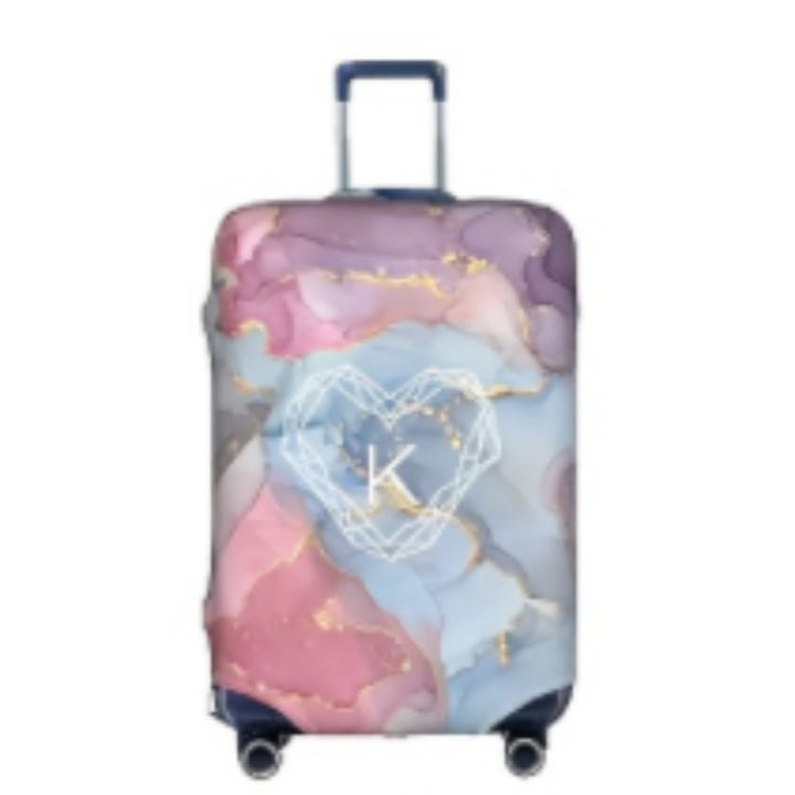 Women's Hard Shell Suitcase with Elegant Marble Pattern Stornfield