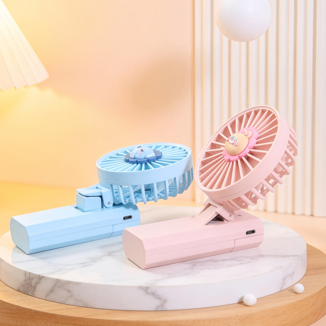 Women's Portable Mini Handheld Fan with Cute Lion Design Stornfield