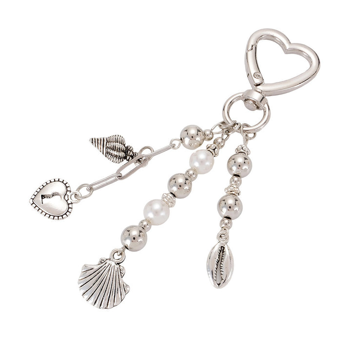 Keychain with Sparkling Stars and Bow Design Stornfield