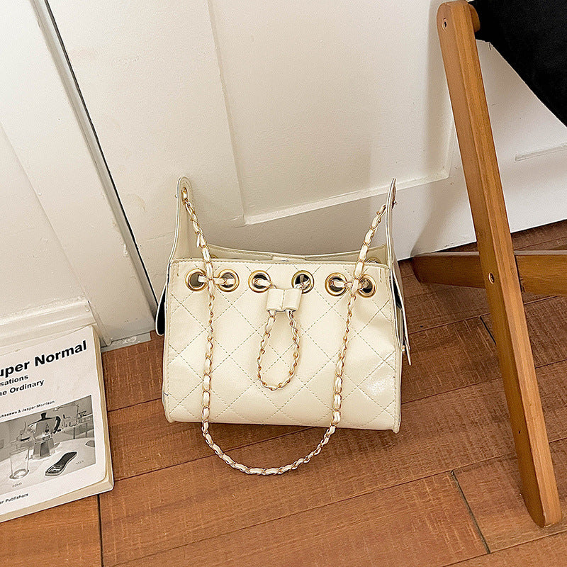 Quilted Chain Handle Handbag