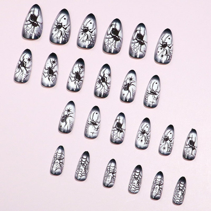 Artistic Halloween-Themed Press-On Nail Art Stornfield