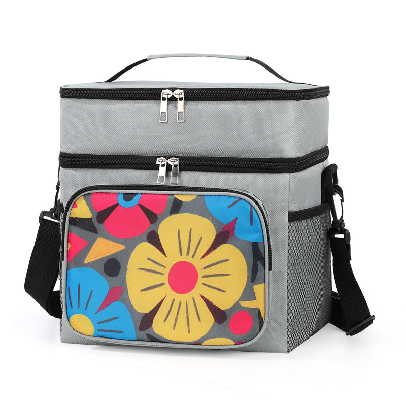 Insulated picnic cooler bag with stylish floral design Stornfield