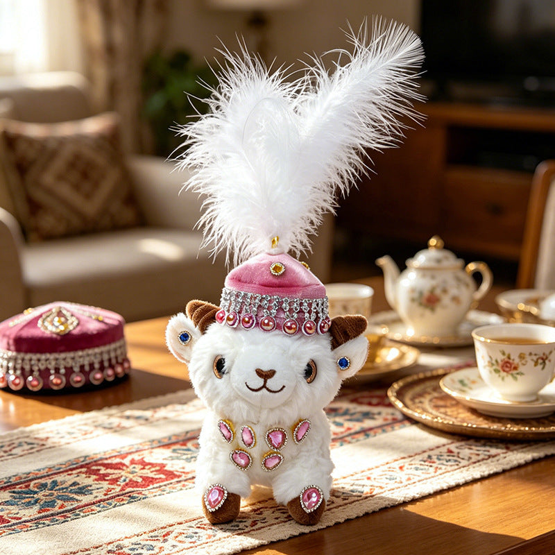 Jewel-Embellished Plush Lamb Collectible Stornfield