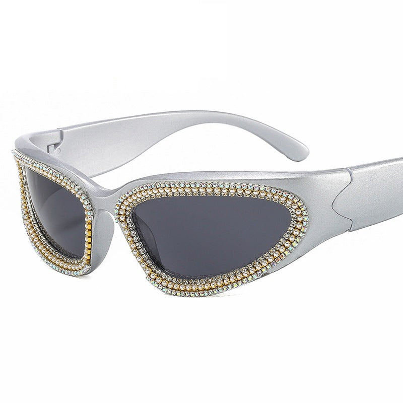 Ladies stylish sunglasses with sparkling crystal frame Stornfield