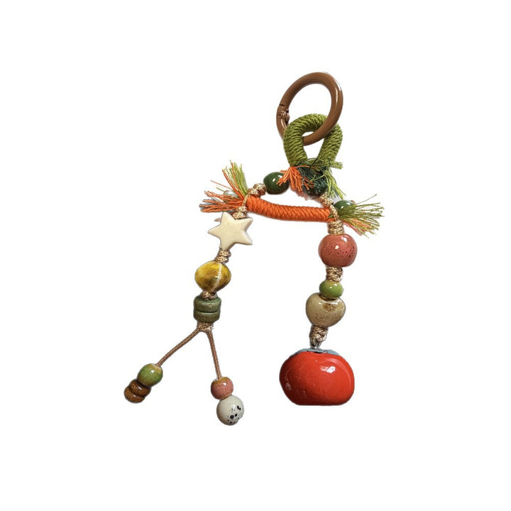 Decorative Beaded Fruit-Themed Keychain Stornfield