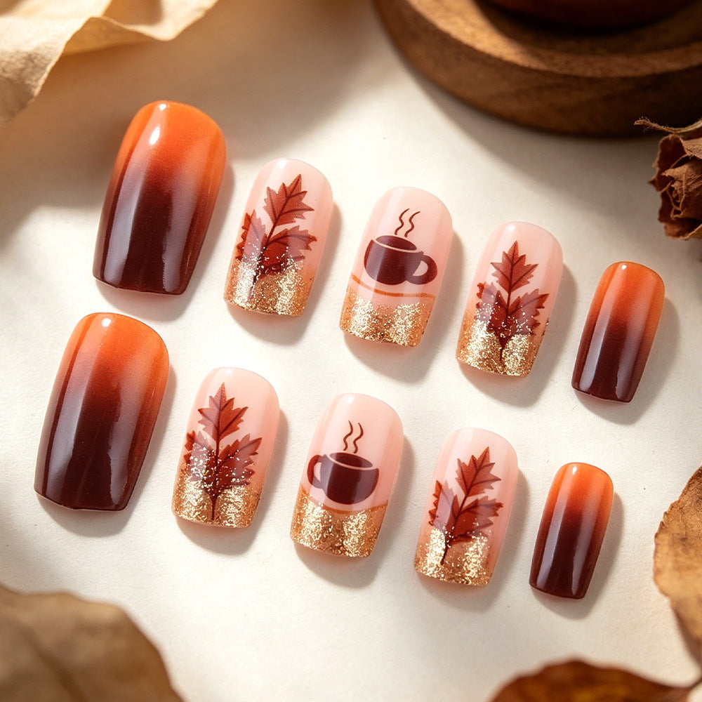 Autumn-Themed Nail Art Design Set Stornfield