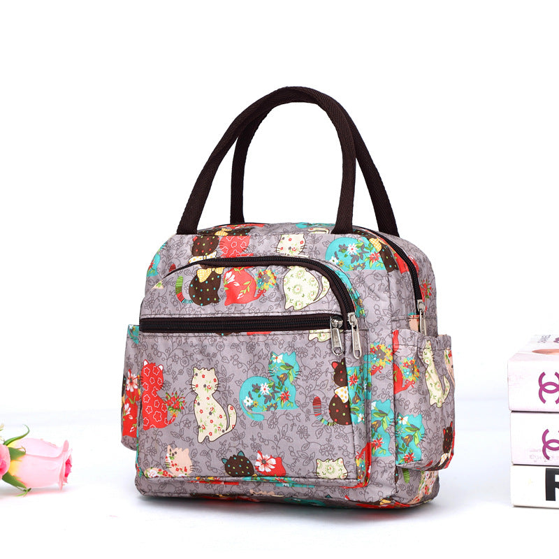 Cat Pattern Insulated Lunch Tote Stornfield
