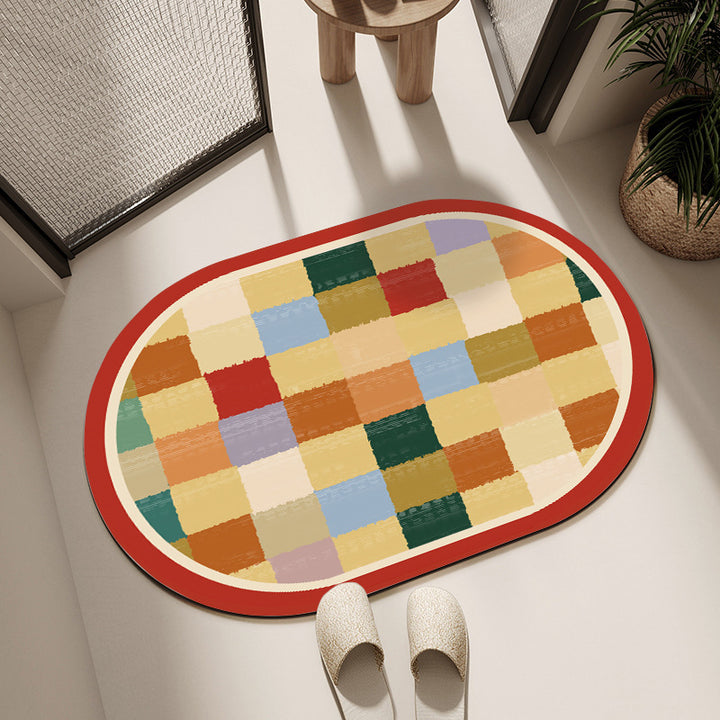 Geometric Pattern Bath Mat Stornfield