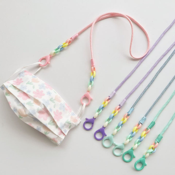Glasses holder chain with Colorful beads and sturdy clips Stornfield