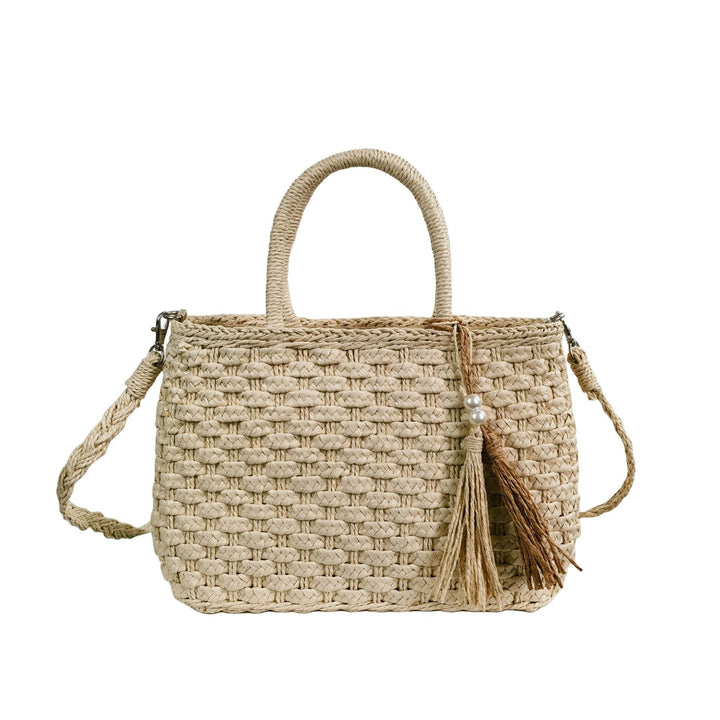 Woven Handbag with Drawstring Stornfield