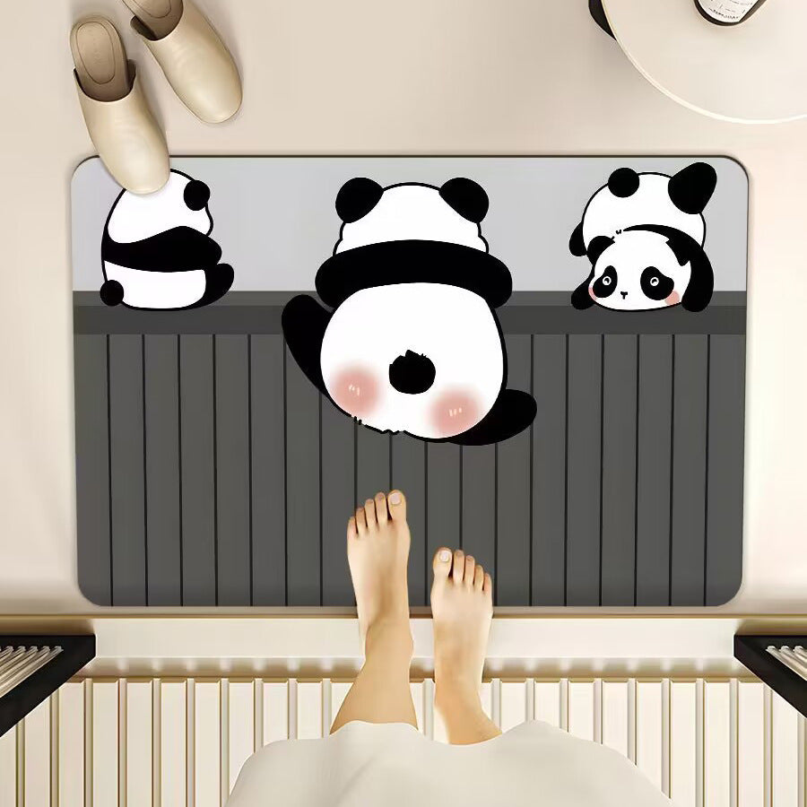 Cartoon-Themed Bath Mat