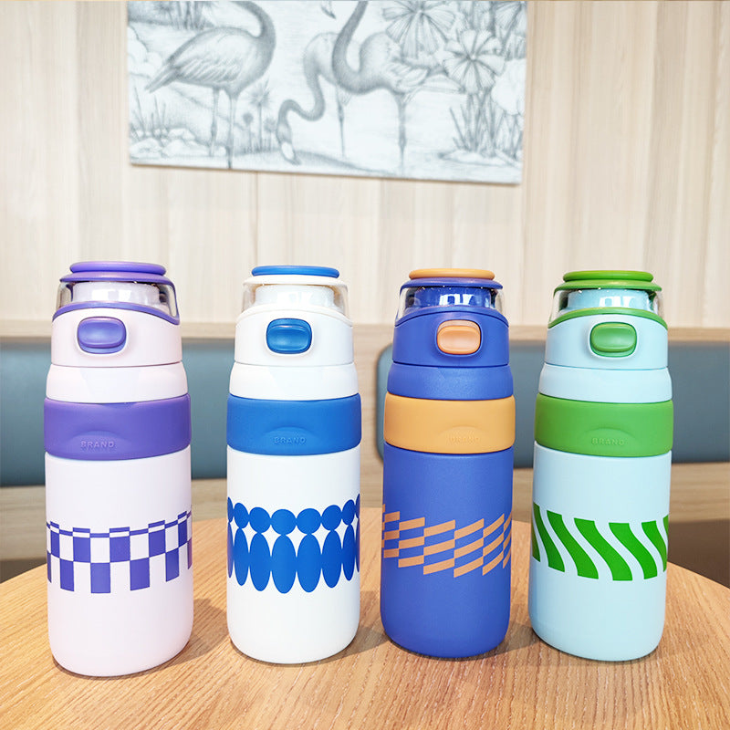 Women's BPA-free water bottle with innovative safety closure Stornfield