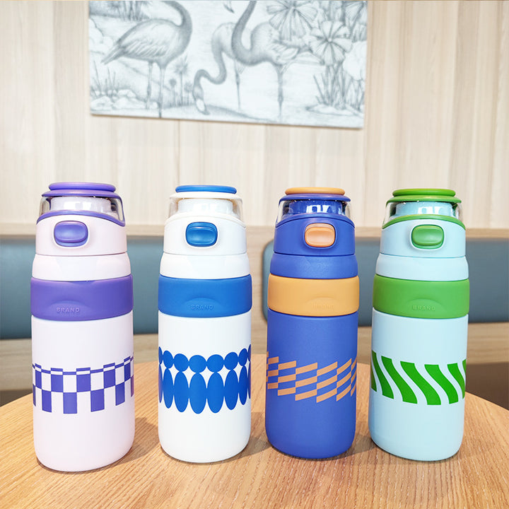 Women's BPA-free water bottle with innovative safety closure Stornfield