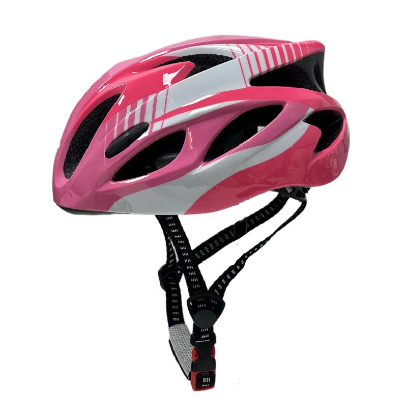 streamlined high-ventilation cycling helmet with micro-adjust retention and impact-absorbing liner Stornfield