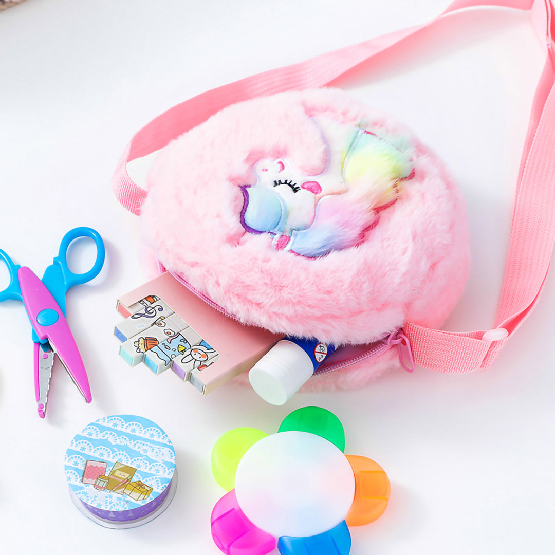 Plush shoulder bag with unicorn motif Stornfield