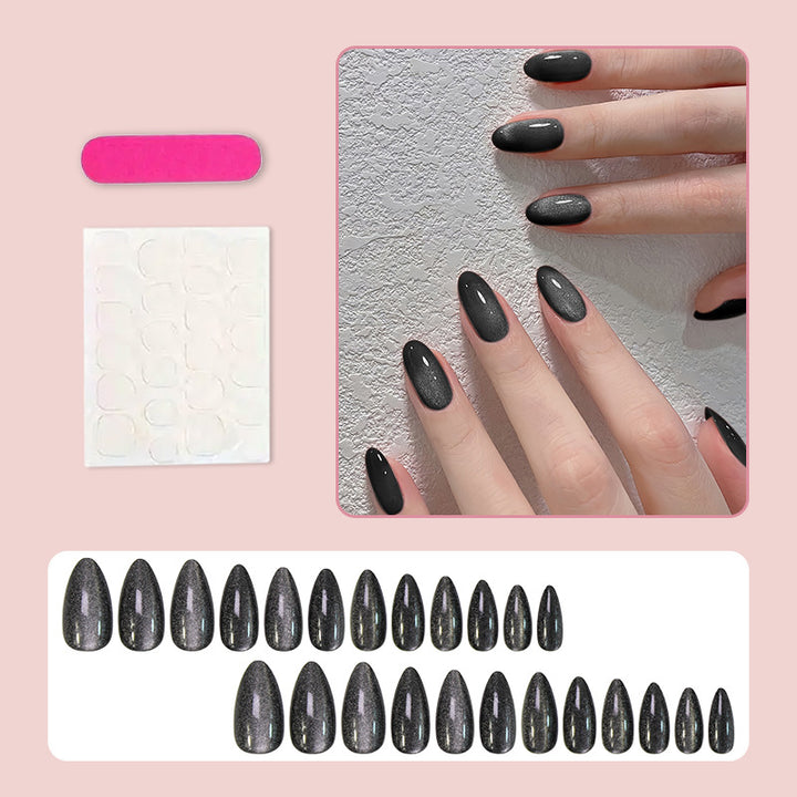 Acrylic nail set with stylish design Stornfield