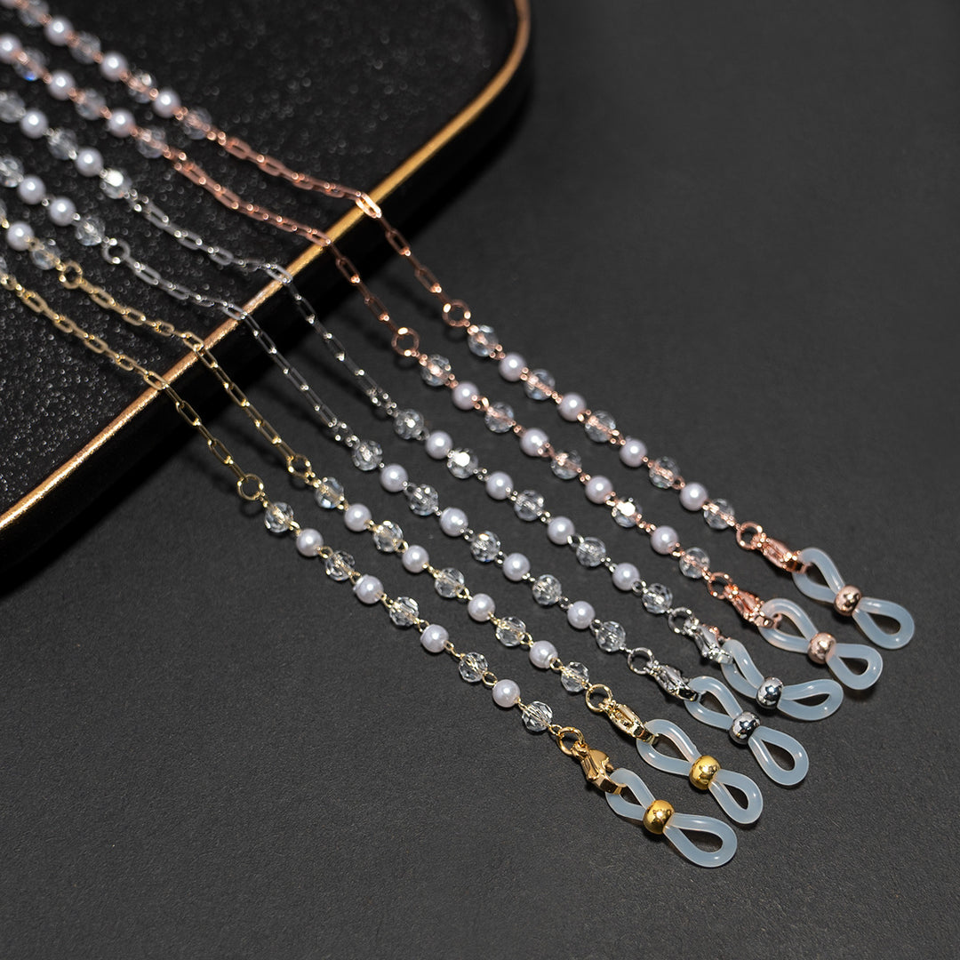 Crystal and Pearl Beaded Eyewear Chain Stornfield
