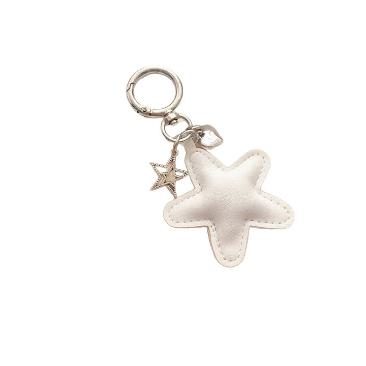 Starfish-Shaped Leather Keychain Stornfield