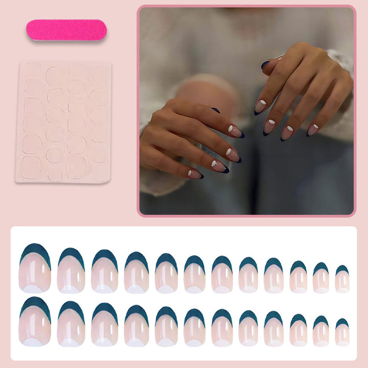 Nail art set with elegant French design Stornfield
