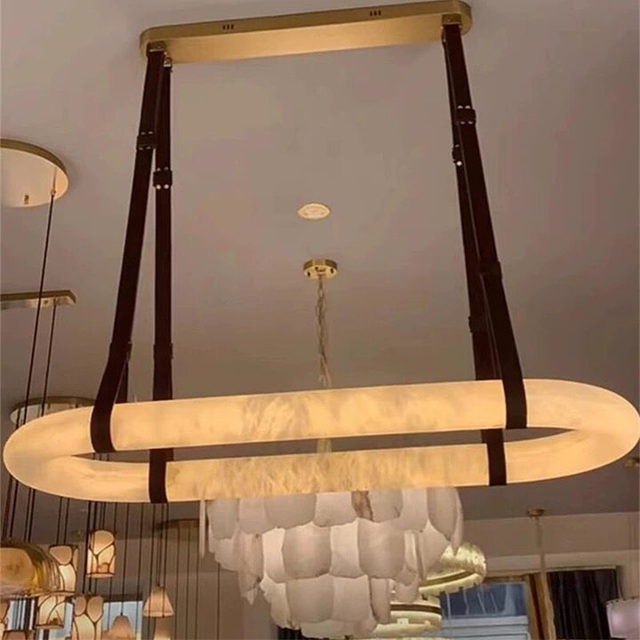 Modern Minimalist Oval Pendant Light