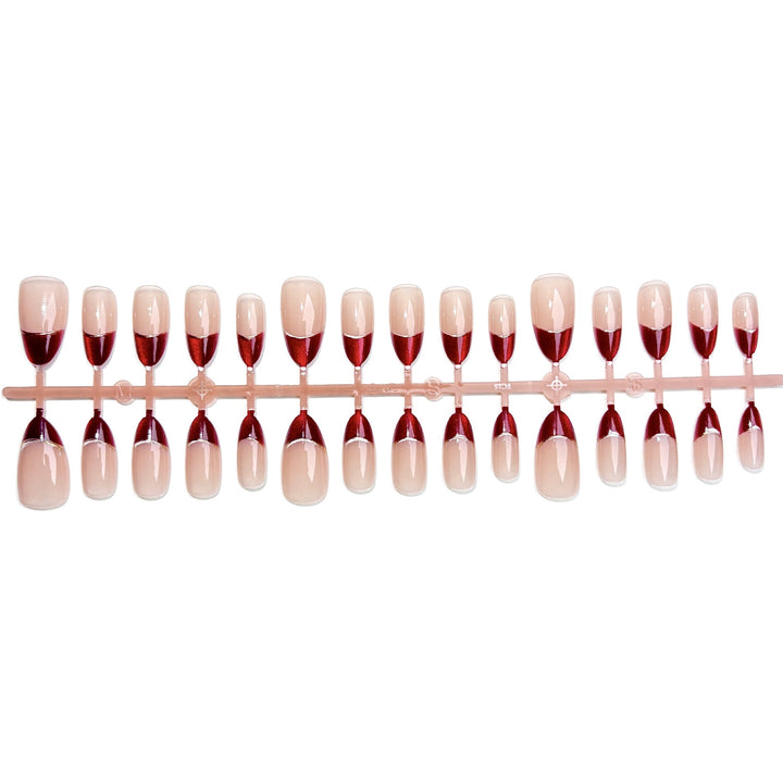 Elegant French Tip Press-On Nail Set
