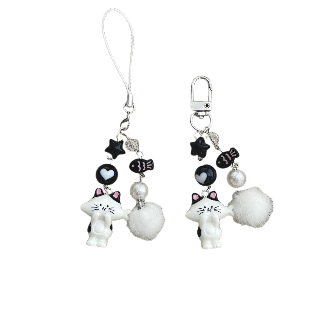 Cat-Themed Charm Keychain Stornfield
