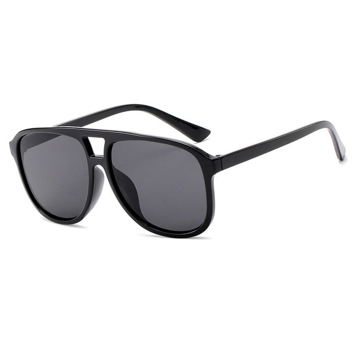 Women's fashionable sunglasses with transparent frame and blue lenses Stornfield