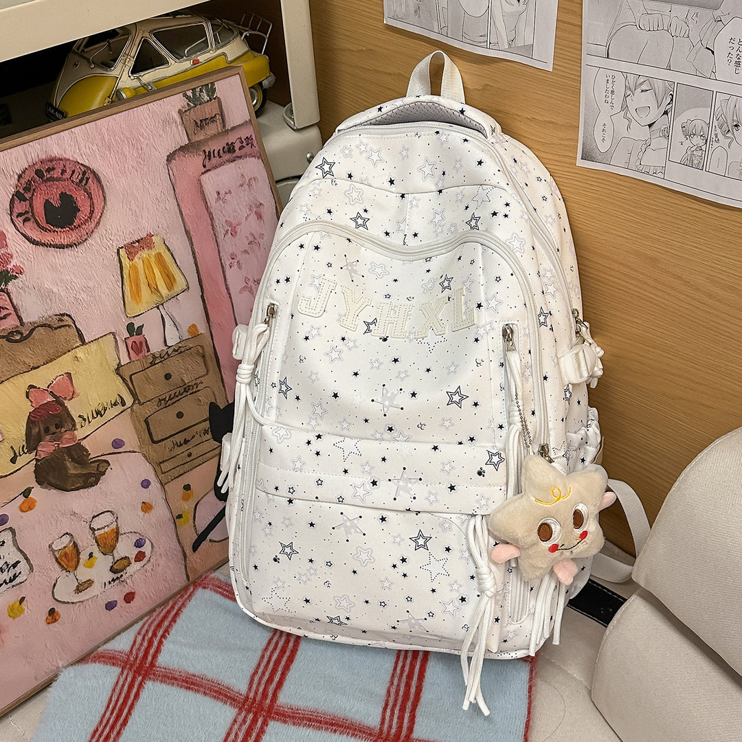 Stylish Star-Printed Backpack Stornfield 1791205378