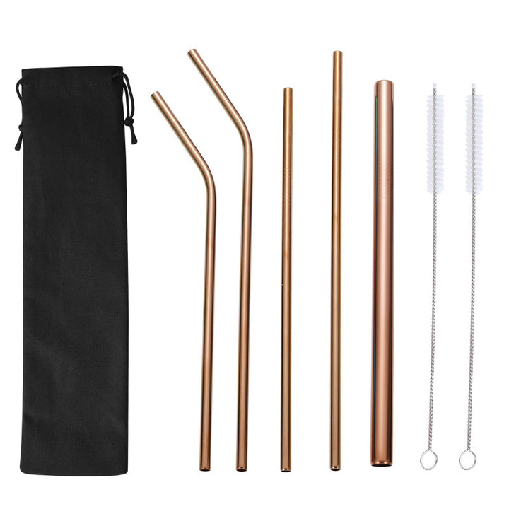 Stainless Steel Straw Set with Cleaning Brushes Stornfield