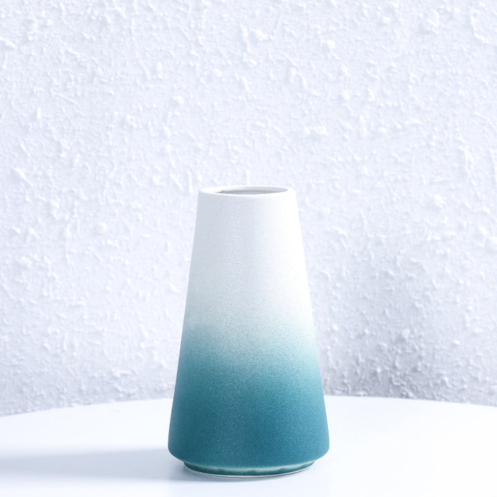 Modern Textured Ceramic Flower Vessel Stornfeild