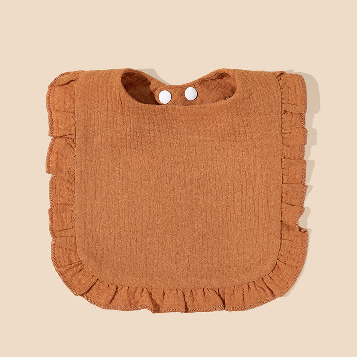 Soft Ruffled Muslin Baby Bib Stornfield