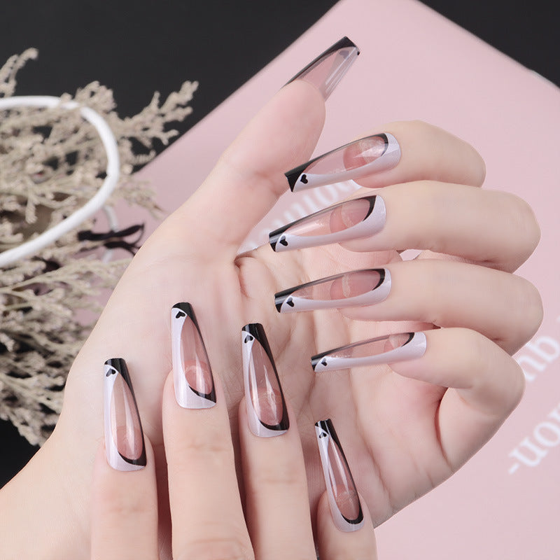 Elegant Stiletto Press-On Nails with Artistic Design Stornfield