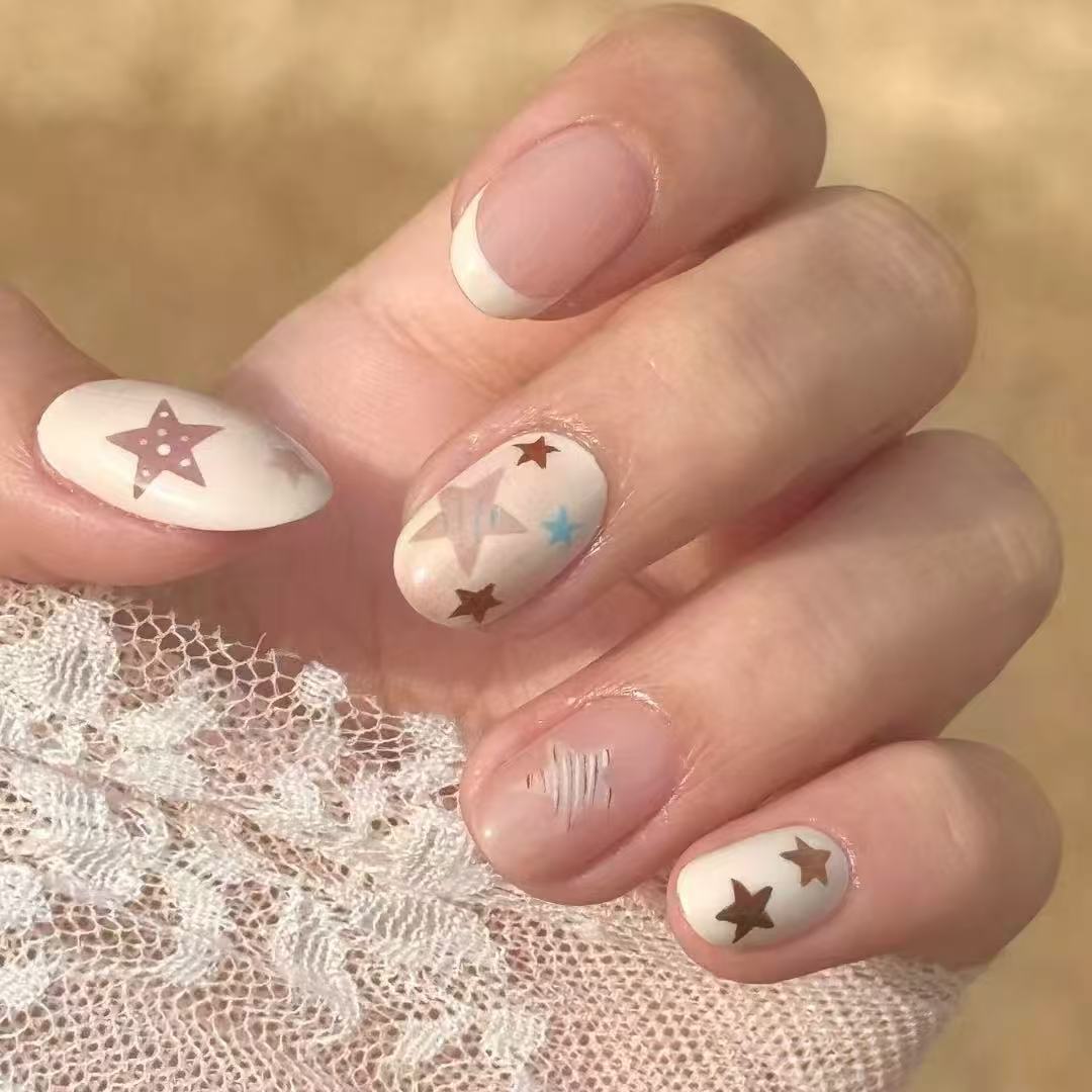 Whimsical Bunny-Themed Press-On Nail Art Set Stornfield