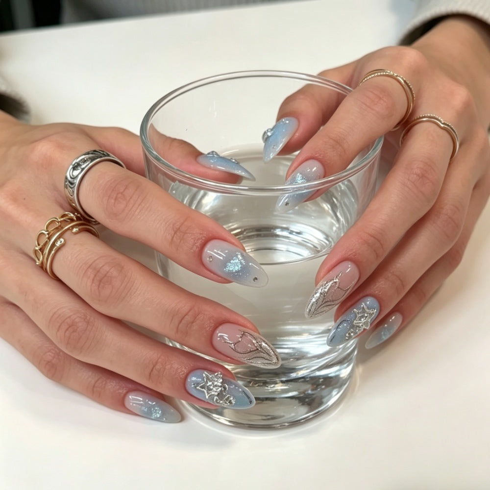 Artistic Press-On Nail Art Set Stornfield