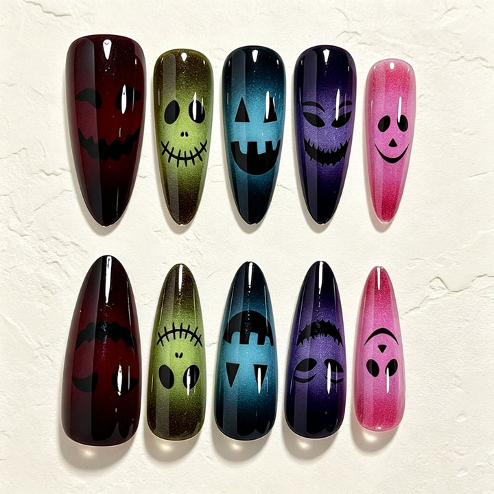 Halloween-Themed Glitter Nail Art Tips Stornfield