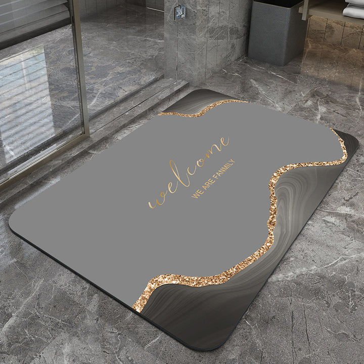 Modern Geometric Bath Mat Stornfield