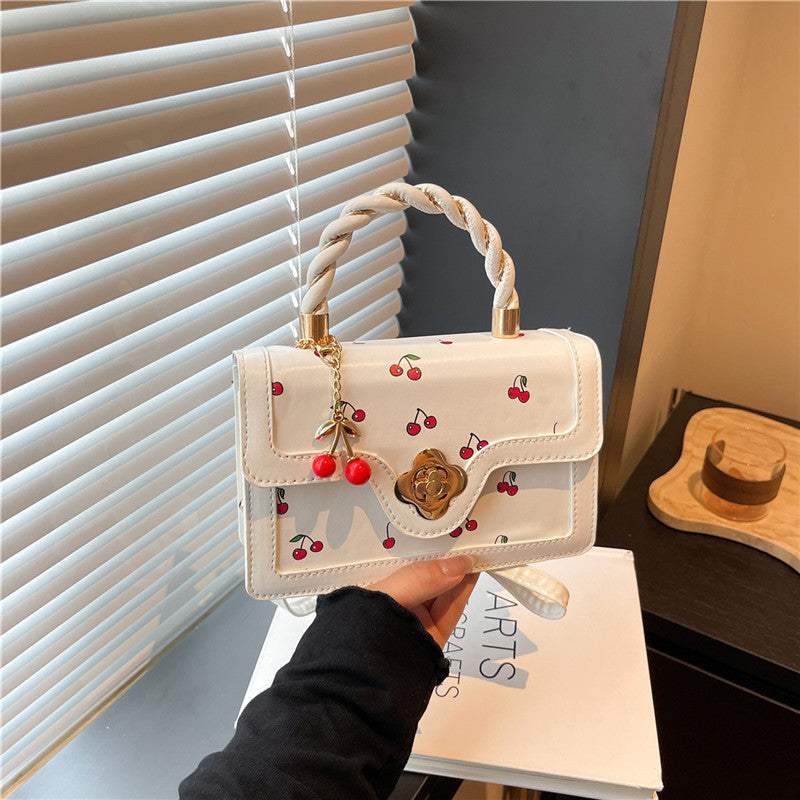 Playful Cherry Print Mini Satchel Handbag Stornfield