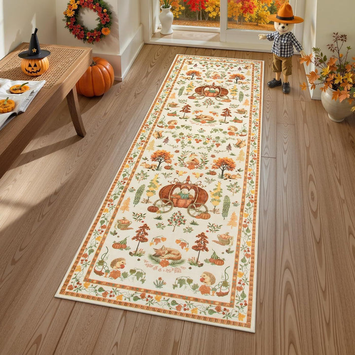 Festive Christmas-Themed Area Runner for Home