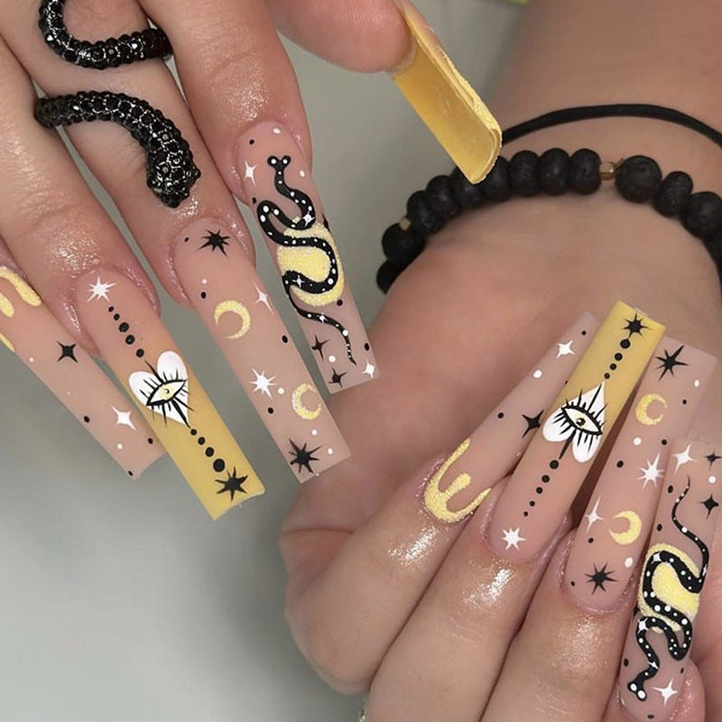 Artificial artificial nails with mystical motifs Stornfield