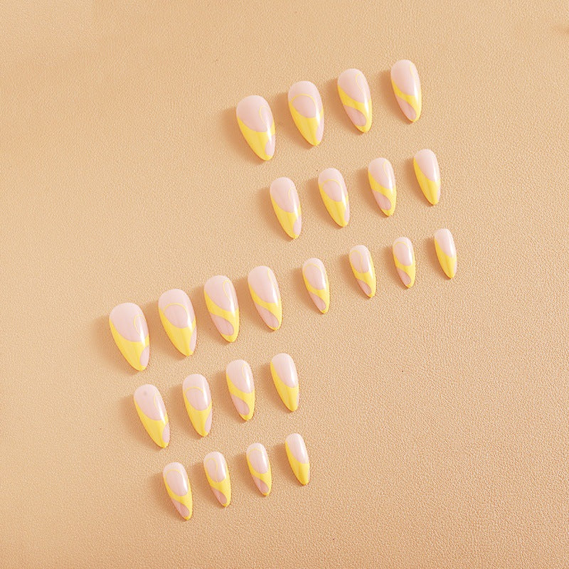 Nail set with elegant French tips Stornfield