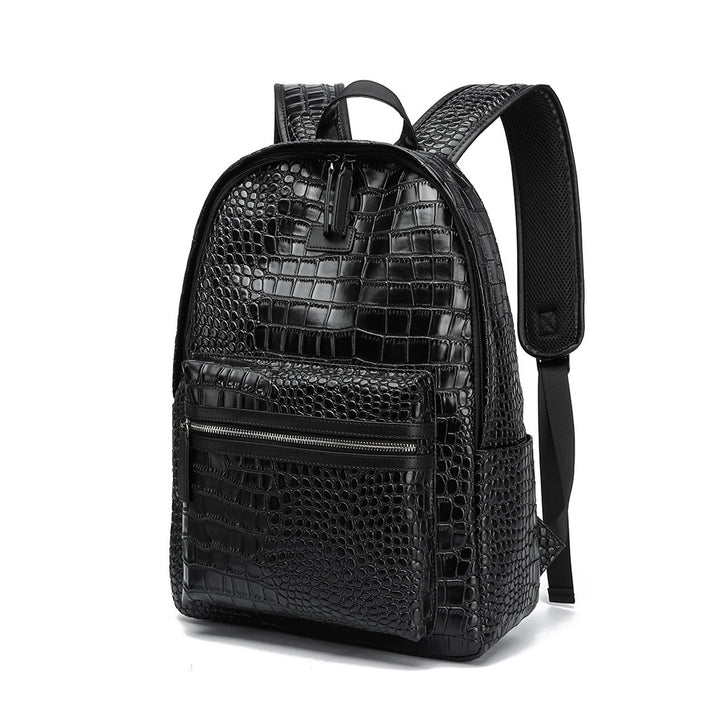 Elegant Backpack in Crocodile Look Stornfield