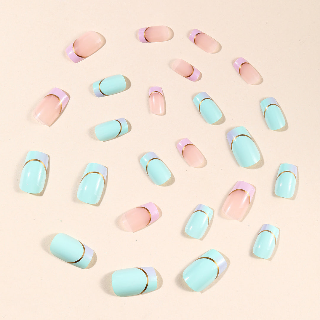 French Tip Acrylic Nail Art Design Stornfield