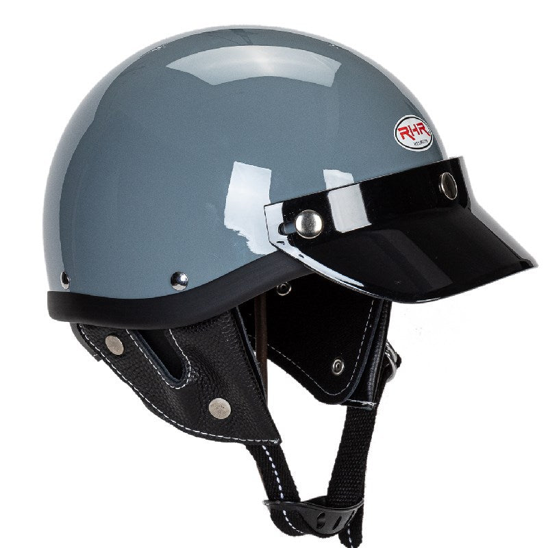 Classic Motorcycle Half-Helmet with Visor Stornfield