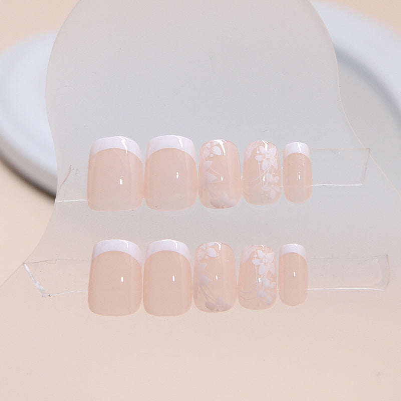 Floral Design Press-On Nail Tips Stornfield