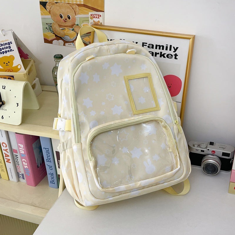 Whimsical Star-Print School Backpack Stornfield