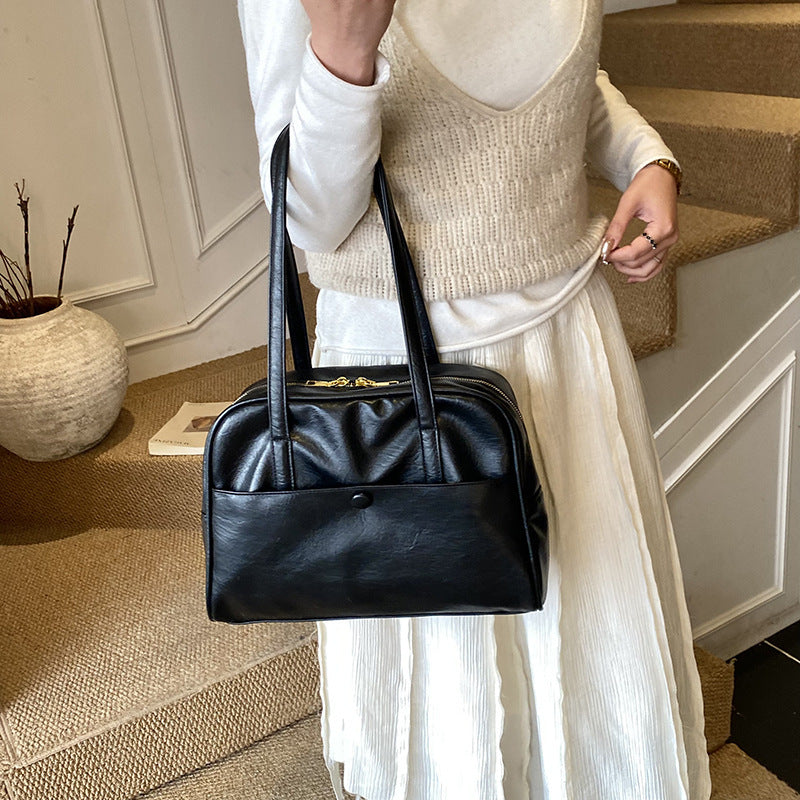 Chic Structured Handheld Tote Bag