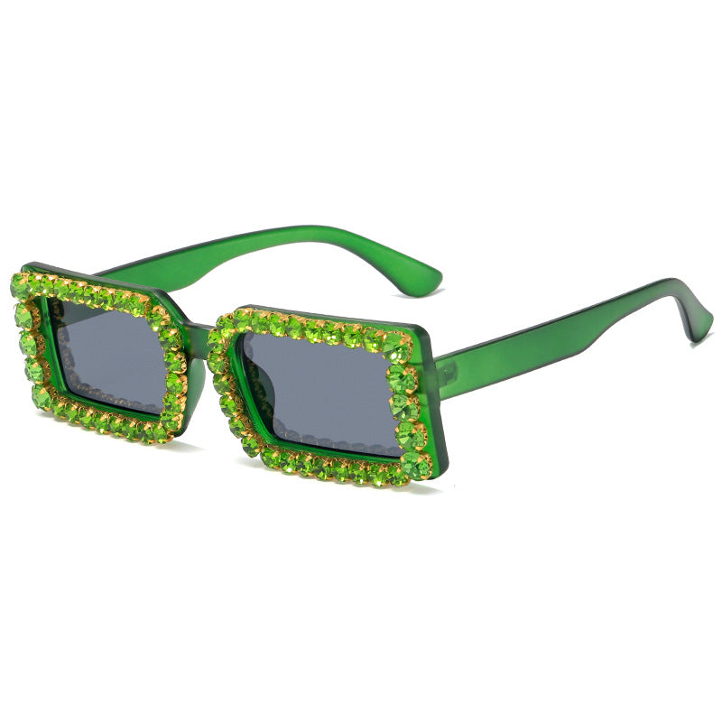 Women's fashionable sunglasses with glittering frame embellishment Stornfield