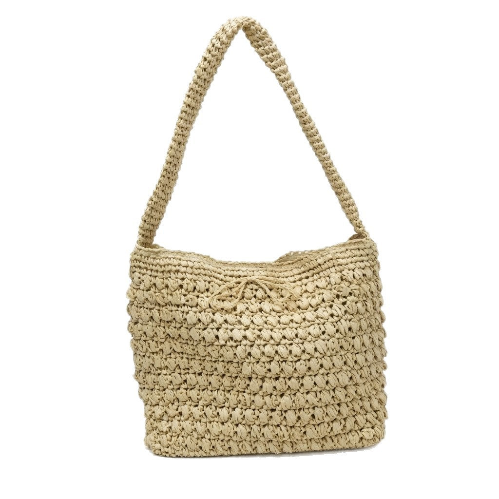Spacious macramé bag with wide straps Stornfield