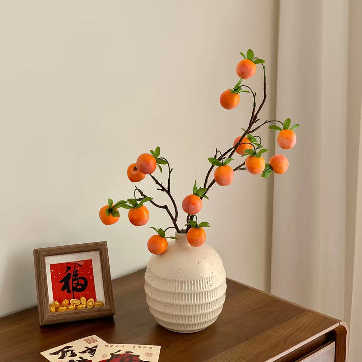 Decorative Faux Mandarin Branch