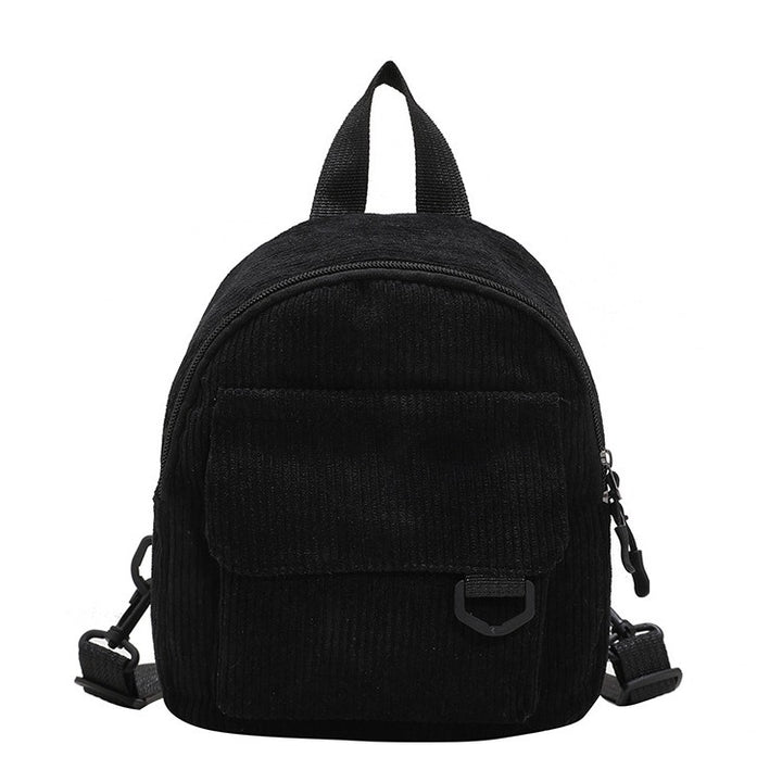 Corduroy Textured Mini Backpack Stornfield